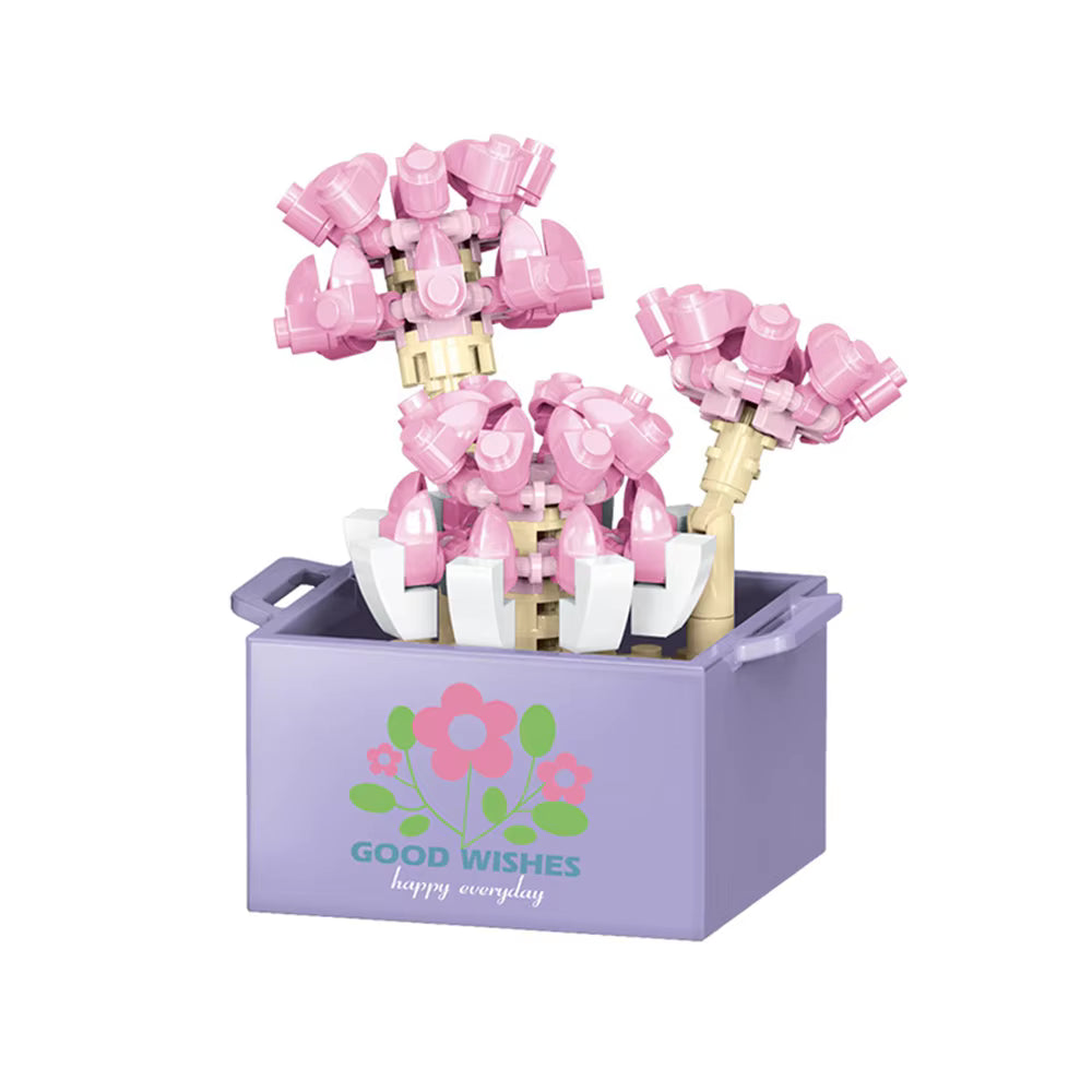 Nano Blocks Potted Plant Set (1–12 Designs) | Mini Plant Building Block Toys