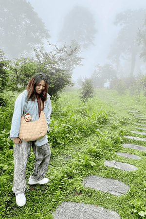 Quilted Toasty Croissant Crossbody Bag - Everjoy Collective