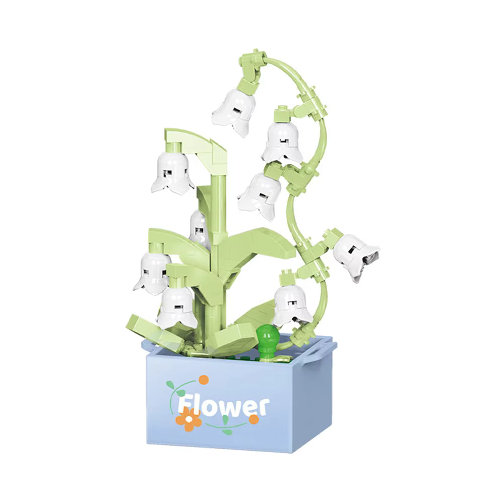 Nano Blocks Potted Flower Set (1–12 Designs) | Mini Flower Building Block Toys