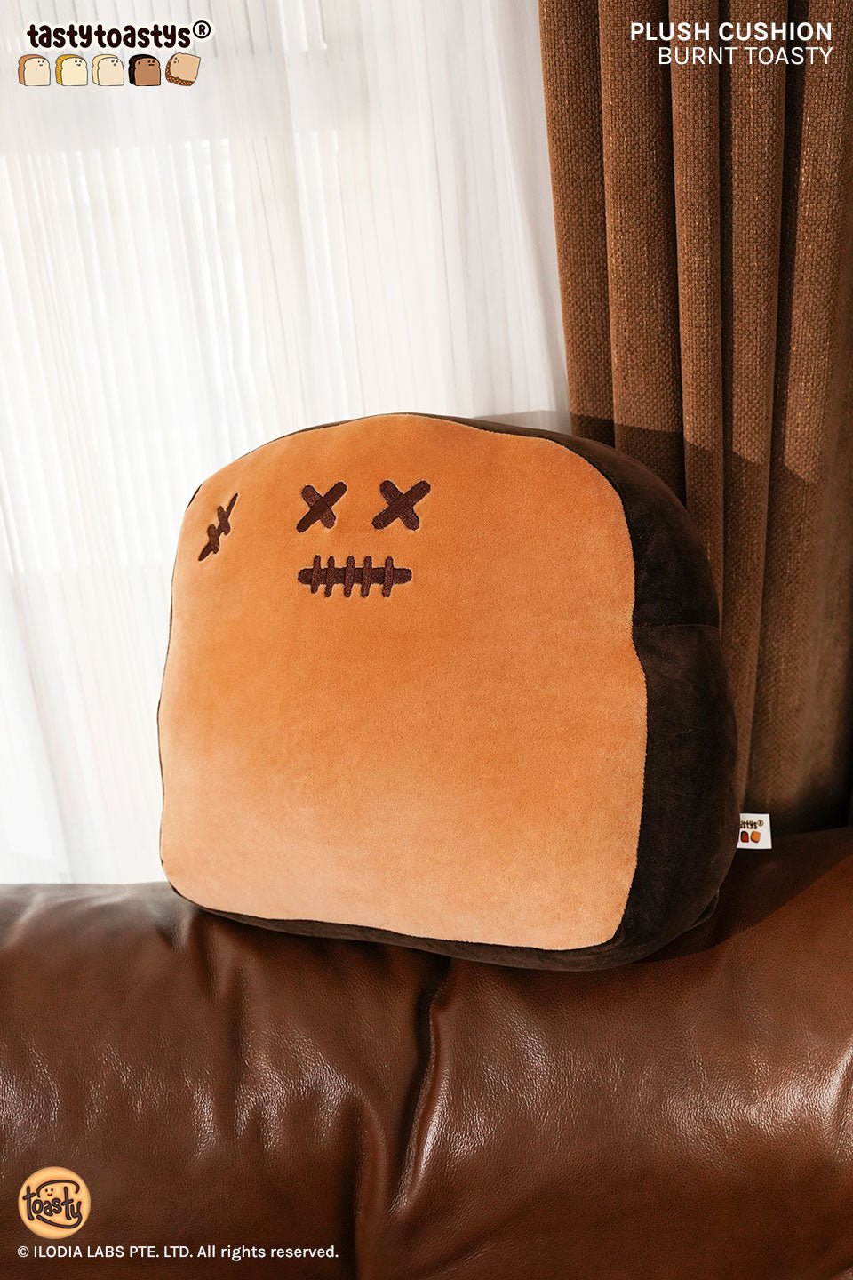 Burnt Toasty 12" Plush Cushion - Everjoy Collective