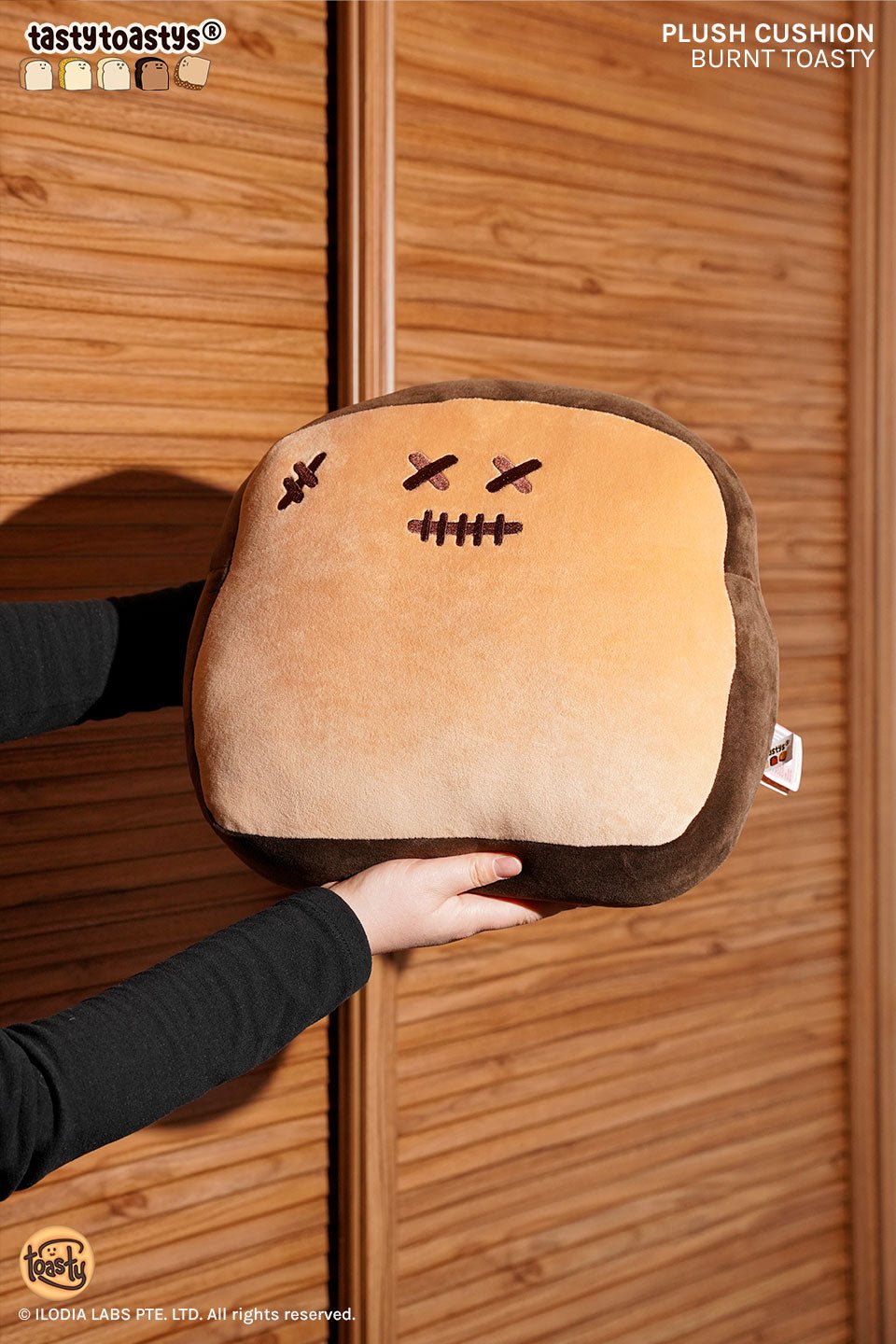 Burnt Toasty 12" Plush Cushion - Everjoy Collective