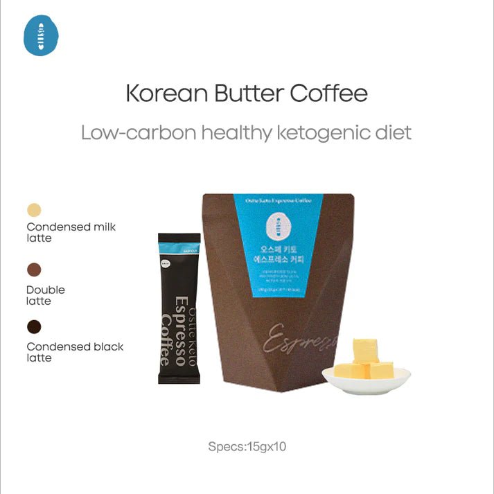 OSTTE Sculpt Latte – Espresso Keto Butter Coffee | Low - Carb Energy Drink 