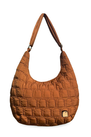 Quilted Toasty Croissant Crossbody Bag - Everjoy Collective